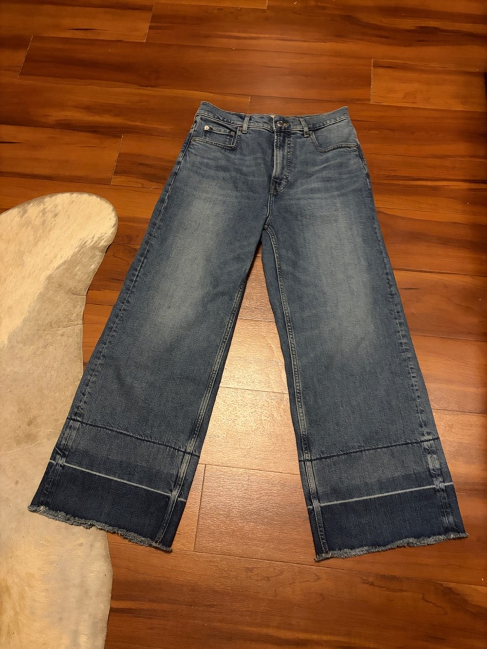 Everlane Wide-Leg Crop Jeans - Blue Sz 29S